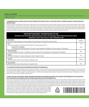 Buy 1kg Black Chia Seeds - 100% Natural No Additives Ideal for Breakfast & Pudding - International Shipping Available - Buy Online on GoSupps.com