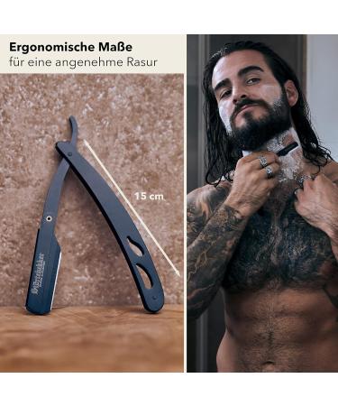 St rtebekker Straight Razor Set - Handmade Leather Case Alaunstift 10 Blades - Premium Quality Wet Shaving Gift Idea - Buy Online on GoSupps.com