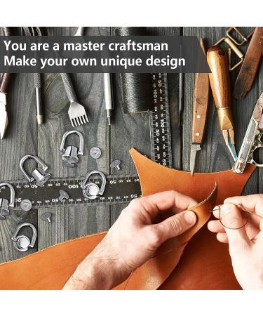 12 Pcs D Ring Stud Screw Ball Post Head Buttons for Wallet Strap Shoe - Silver - Buy Online on GoSupps.com