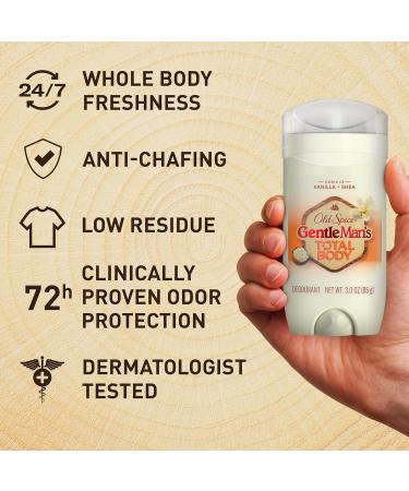 Old Spice Whole Body Deodorant for Men Total Body Deodorant Vanilla + Shea Aluminum Free Deodorant Stick for 24/7 Freshness // Dermatologist Tested Whole Body Deodorant 3.0 oz - Buy Online on GoSupps.com