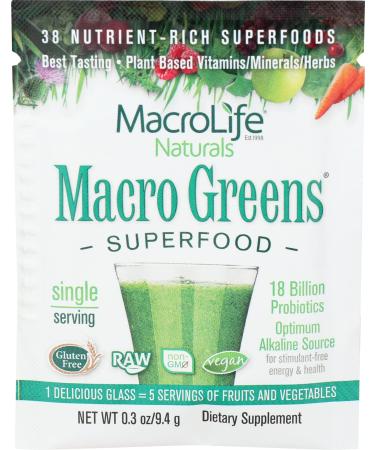 Macrolife Naturals Macro Greens Superfood 0.3 oz (9.4 g)