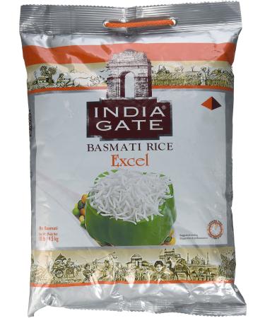 India Gate - White Basmati XL Rice - Excel, 10 Pound