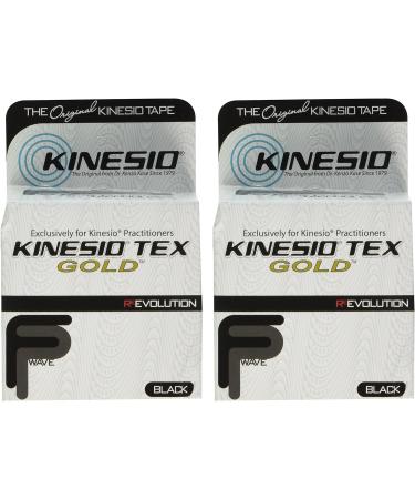 Kinesio Tex Gold FP Tape - Black - 2 Rolls (2 x 16.4') - Pack for Enhanced Support - Buy Online on GoSupps.com