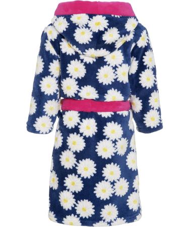 Buy Playshoes Children's Fleece Bathrobe with Hood | Fluffy Floral Dressing Gown for Girls 74-80 | Blue Navy 11 - International Shipping Available - Buy Online on GoSupps.com
