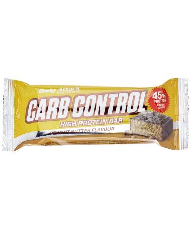Body Attack Carb Control Protein Bars 10x 100g (Box) Peanut Butter 10x100g Peanut Butter 15 pieces (1 pack)