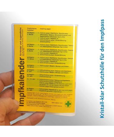 Vaccination Pass Case - Extra Stable Booklet Cover for International Vaccination Certificate - Durable & Protective for Adults & Children (Made in Germany) - Buy Online on GoSupps.com