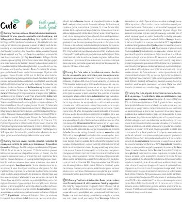 Cute Nutrition Mint Chocolate Meal Replacement Shake for Women 500g - TummyTox Mint Choc Chip - Bonus E-book with Exercise Plan - Buy Online on GoSupps.com