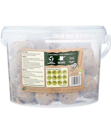 Peckish Natural Balance Energy Suet Fat Balls for Wild Birds 50 Tub 27 x 27.5 x 19 cm 4 kg (Pack of 1) - Buy Online on GoSupps.com