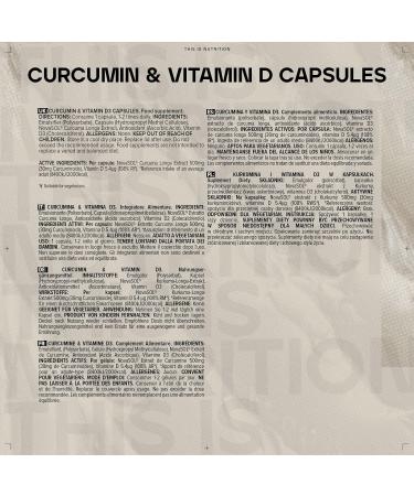 Bulk Curcumin and Vitamin D3 Capsules Pack of 60 60 Servings 60 count (Pack of 1) - Buy Online on GoSupps.com