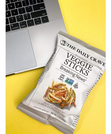 Daily Crave Veggie Sticks 1oz (24 Pack) - Non-GMO, Gluten-Free, Vegan Snack - Buy Online on GoSupps.com