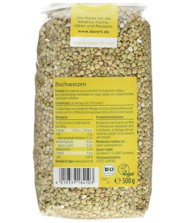 Buy Davert Organic Buckwheat - Pack of 4 (4 x 500g) | International Shipping Available - Buy Online on GoSupps.com