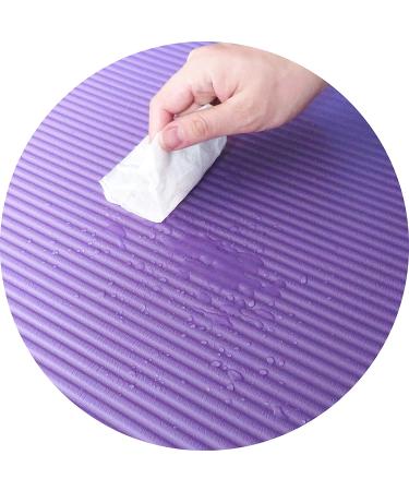 BalanceFrom 1/2-Inch Extra Thick High Density Anti-Tear Yoga Mat - Purple Mat Only - Buy Online on GoSupps.com