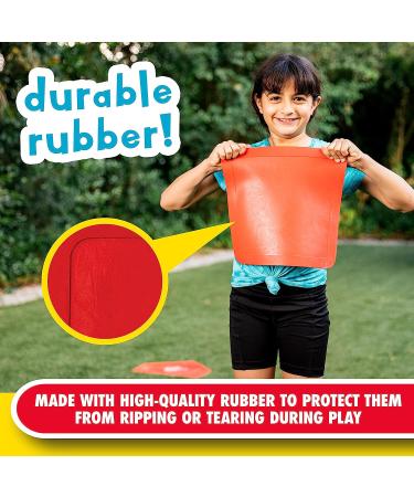 Franklin Sports Field Day Baseball Base Set - Portable Red Rubber Bases for Baseball, Softball, Kickball - Includes Home Plate - Easy Set Up - Buy Online on GoSupps.com