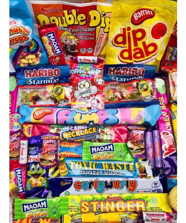 Happy 40th Birthday Pick N Mix The Ultimate Retro Nostalgia Sweet Selection 70s 80s Box Sweet Hamper - Present Gift With Over 60 Items Pi ata Filler Freddo Black Jacks ect - Buy Online on GoSupps.com
