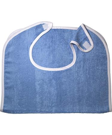 3 Pack Elaine Karen Premium Adult Bibs - Adjustable Clothing Protectors for Elderly & Disabled - Machine Washable - Blue - Pack of 3 - Buy Online on GoSupps.com