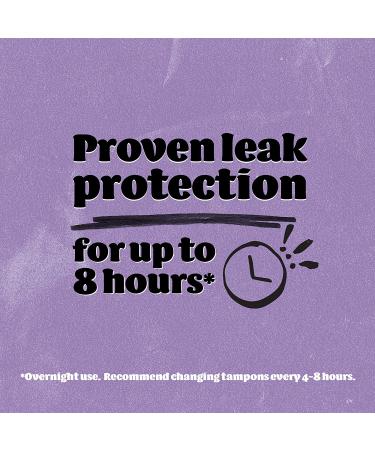 o.b. Organic Tampons with Plant-Based Applicator - Super, 100% Organic Cotton - 18 Count - Buy Online on GoSupps.com