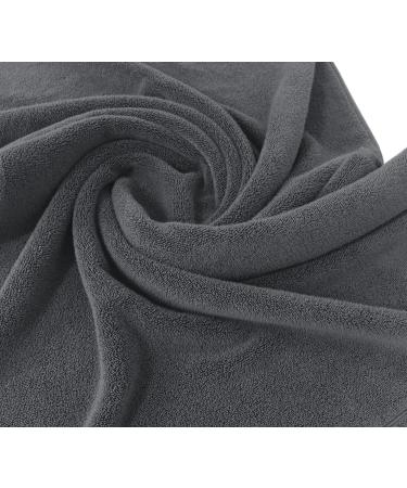 COTTON CRAFT 12 Pack Super Zero Twist Washcloths - 100% Cotton - Ultra Soft & Absorbent - Charcoal - Ideal for Bathroom, Kitchen, Spa, Gym, Pool, Camp & Dorm - Buy Online on GoSupps.com