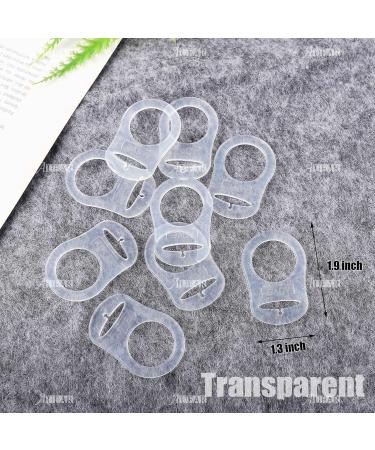 AUEAR 20 Pack Transparent Silicone Baby Pacifier Clips - Secure Baby Pacifier Holder for Easy Use - Buy Online on GoSupps.com
