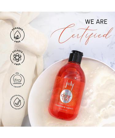 Buy July Dear Me Body Wash 300ml - Grapefruit & Vitamin E with Moisturizer | Long Lasting Fragrance & Exfoliating Shower Gel | Nourishing Body Wash for Women & Men | International Shipping Available - Buy Online on GoSupps.com