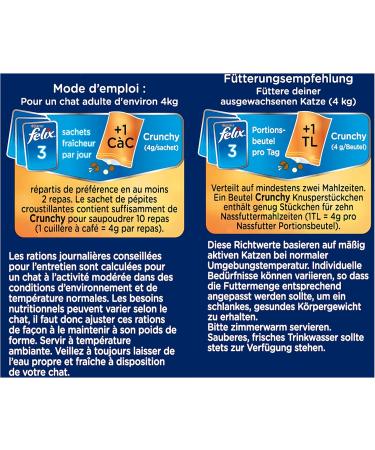 Felix Sensations Crunchy in Jelly Cat Food - 6-Pack Variety (6 x 12 x 100g) | Crispy Flavor with Vegetables - International Shipping Available - Buy Online on GoSupps.com