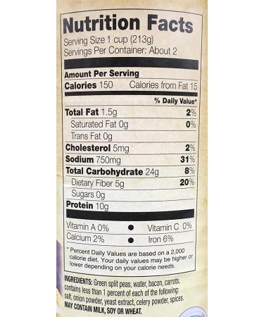 Andersen's Split Pea with Bacon Soup 15oz. Can - Pack of 4 - Buy Online on GoSupps.com