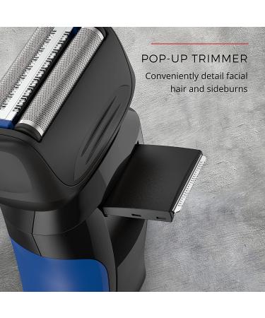 Remington Comfort Series Foil Shaver for Men - Electric Shaver with Pop-up Trimmer, Blue | PF7400 - Buy Online on GoSupps.com