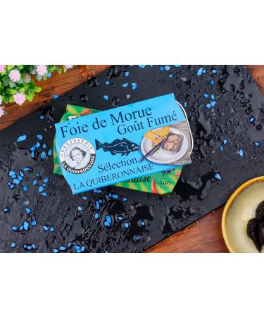 SMile FoodUnited DORSCHLEVER smoked 1 x 121 g preserved cans of La Quiberonnaise cod fish meat from Iceland caught in the North Atlantic perfect for sandwich filling potato dishes - Buy Online on GoSupps.com