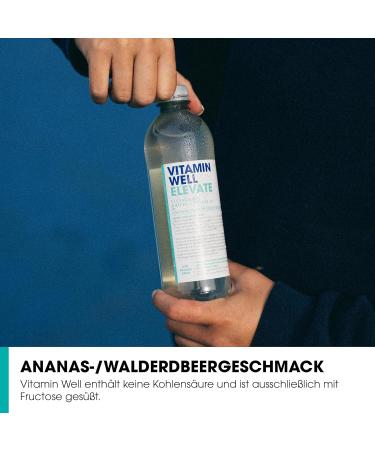 Vitamin Well Vitamin Water - Low-Calorie Functional Drink with B12 Biotin & Folic Acid - 12 x 500ml - Shop Internationally - Buy Online on GoSupps.com