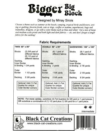 Bigger Big Block Quilt Pattern for Large Scenic Prints | Multiple Finished Sizes Available - Buy Online on GoSupps.com