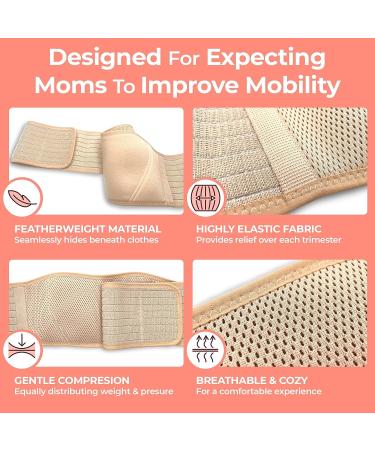 Maternity Belly Bands - Pregnancy Support Belt for Tummy, Abdomen, Pelvic & Back Pain Relief - Buy Online on GoSupps.com