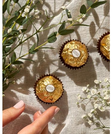 FERRERO ROCHER Fine Hazelnut Milk Chocolate 3 Packs of 12 Individually Wrapped Chocolates 3 Count 4.8 Kilogram 108 Count (Pack of 1) - Buy Online on GoSupps.com