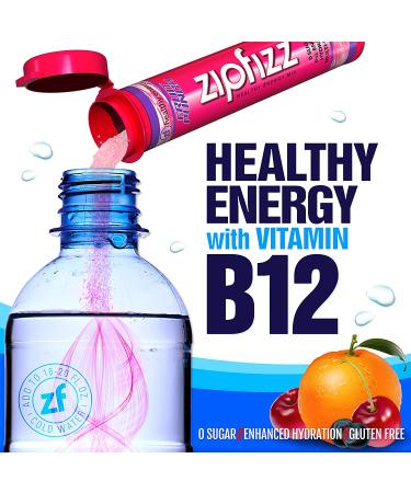 Zipfizz Fruit Punch Energy Mix - Healthy B12 Sports Drink, 20 Tubes (0.39 oz Each) - Buy Online on GoSupps.com
