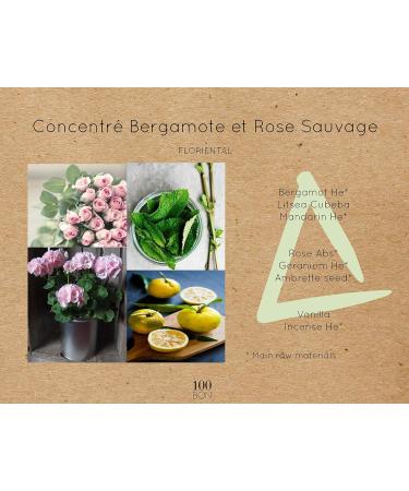 100BON Bergamote & Rose Sauvage Wild Rose Fragrance for Women & Men Invigorating Organic Fragrance with Spicy Citrus & Rose Water Fragrance - 100% Concentrate Fragrance Spray 0.5 Fl Oz Concentrate Fragrance 0.5 Fl Oz (Pack of 1) - Buy Online on GoSupps.com