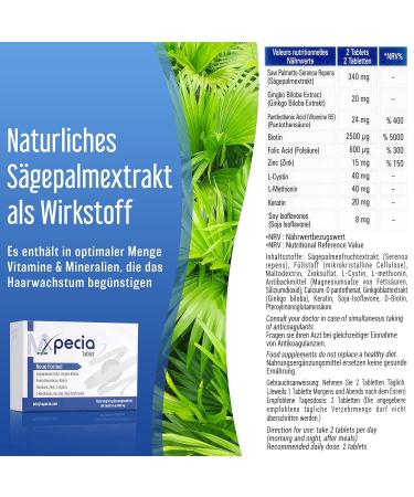 XPECIA DHT Blocker with Biotin & Saw Palmetto - Hair Loss Solution for Men | Ginkgo Root & Hair Vitamins for Accelerated Growth | 60 Capsules - 3 Pack - Buy Online on GoSupps.com