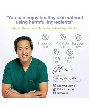 YOUN Beauty Calming Antioxidant Moisturizer by Dr. Anthony Youn | Paraben & Sulfate-Free Face & Body Cream with Lactic Acid Vitamins C & E Peptides Coenzyme Q10 - Buy Online on GoSupps.com