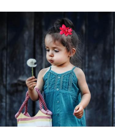 Multicolor Hawaiian Flower Hair Clips - 10 Pcs Dendrobium Orchid for Brides & Girls - Perfect for Weddings & Beach Parties - Buy Online on GoSupps.com