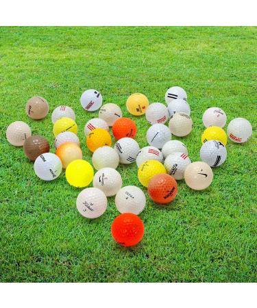 100 Recycled Golf Balls for Men - Hit-Away Bulk Mix in Mesh Shag Bag - Perfect for Practice & Range Hitting - Buy Online on GoSupps.com