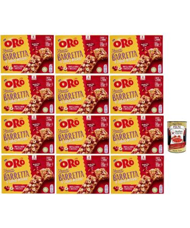 Italian Gourmet E.R. Oro Saiwa Barretta ai Cereali Integrali e ai Mirtilli Rossi e Nocciole snack bar with whole cereals and blueberries and hazelnuts 12 x 160 g + Italian Gourmet pulp 400 g