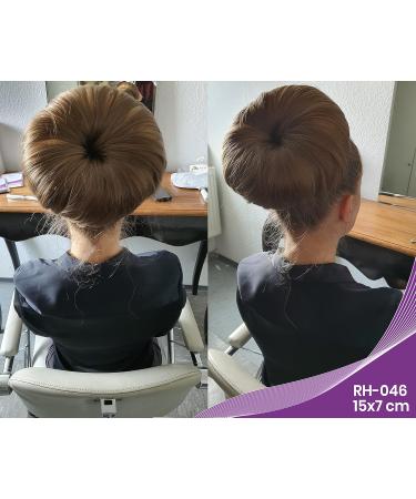 Wig Me Up RH-046 XL Dutt Pillow - 15x7 cm Brown Hair Styling Ring for Volume & Updos (1 Pack) - Buy Online on GoSupps.com