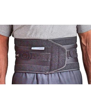 Aspen Quikdraw PRO Back Brace Patented Pulley System for Targeted Compression Back Braces for Lower Back Pain Relief for Herniated Disc Sciatica Scoliosis for Men & Women Black XX-Large