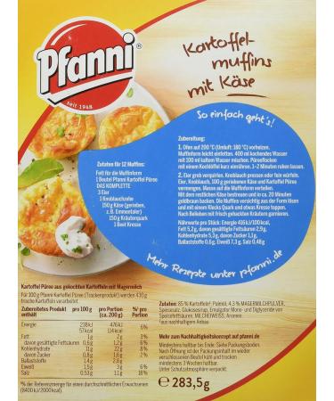 Pfanni Mashed Potatoes with Skimmed Milk - Complete 3x3 Portions (3x94.5g) | Premium Instant Mashed Potatoes for International Shipping - Buy Online on GoSupps.com