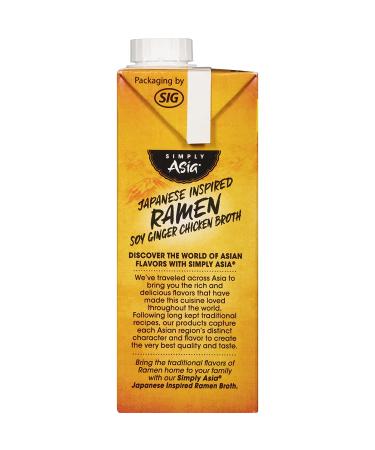 Simply Asia Japanese Ramen Soy Ginger Chicken Broth 1.63 lb (Pack of 6) - Authentic Flavors, Convenient Pack - Buy Online on GoSupps.com