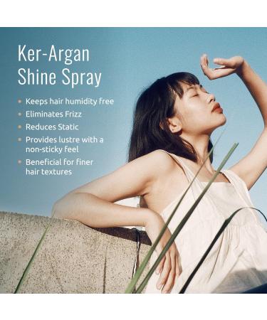 Ker-Argan Shine Spray Add Incredible Shine Eliminate Frizz & Control Humidity Keratin Collagen & Argan Oil Infused To Repair Restore 4 Oz - Buy Online on GoSupps.com