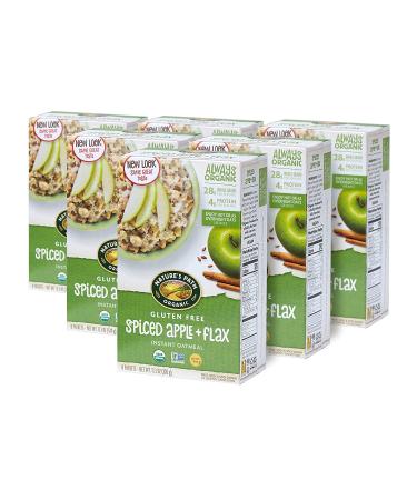 Nature's Path Organic Gluten Free Spiced Apple Oatmeal 48 Pack - Non-GMO, Heart Healthy Flax, 28g Whole Grains - Buy Online on GoSupps.com