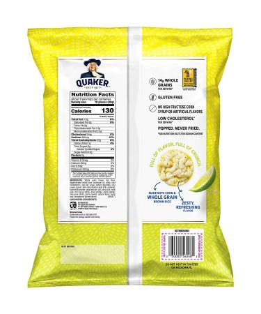 Quaker Rice Crisps Sea Salt & Lime 6.06 oz - Crunchy Snack (Pack of 1) - Buy Online on GoSupps.com