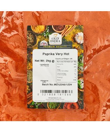 Old India Paprika Very Hot 2kg - Intensely Spicy Seasoning (2 kg) - Buy Online on GoSupps.com