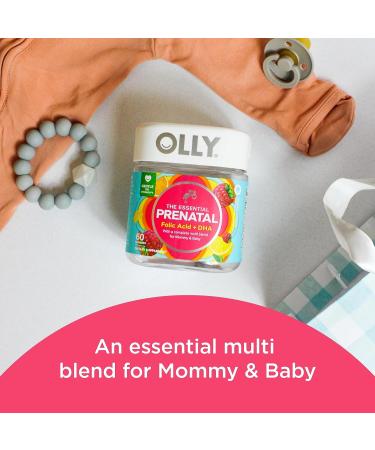 OLLY Ultra Strength Prenatal Multivitamin Softgels Supports Healthy Growth Brain Development & The Essential Prenatal Gummy Multivitamin 30 Day Supply (Gummies) Sweet Folic Acid - Buy Online on GoSupps.com