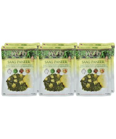 Jyoti Saag Paneer 10oz (Pack of 6) - Authentic Indian Spinach and Cheese Curry - Buy Online on GoSupps.com