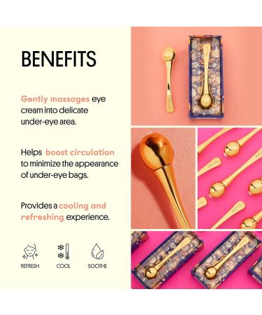 Winky Lux Eye Cream Applicator - Puffiness Relief Eye Roller for Fine Lines & Wrinkles | Naturally Cool Ceramic for Refreshing Under Eyes | Shop Internationally - Buy Online on GoSupps.com
