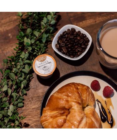 Maud's Caramel Macchiato Coffee Pods - Medium Roast 16ct | 100% Arabica, Solar Energy, Recyclable, KCup Compatible - Buy Online on GoSupps.com